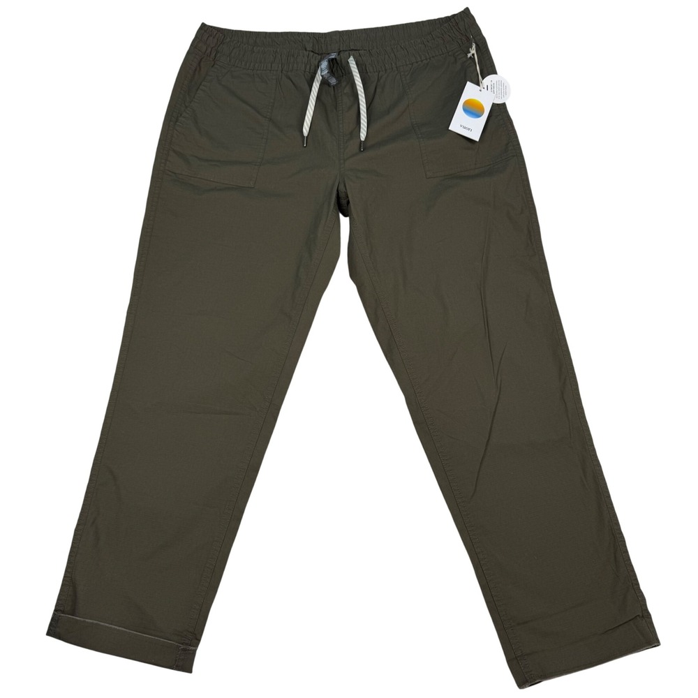 Vuori Vintage Ripstop Pant Dark Oregano Green Womens XL VW450 New (read)